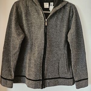 Liz Claiborne Black and White Patterned Jacket